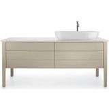 Duravit C.1 Wastafelarmatuur, maat XL (uitloop hoogte 233 mm), kraan badkamer, wastafel kraan met keramische cartridge, chroom