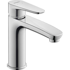 Duravit B.1 wastafelarmatuur, maat M (uitloop hoogte 110 mm), waterkraan badkamer, wastafelarmatuur met keramische cartridge, chroom