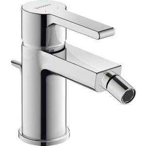 Duravit Eengreeps-bidetmixer B.2 met trekstang-afvoergarnituur, chroom