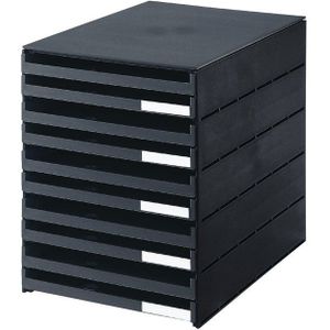 LADENBOX STYROVAL 10 LADEN ZWART OPEN