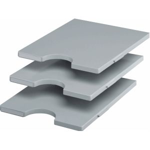 styro® Tablar, für Sortierstation Styrorac, 3 Stück, grau