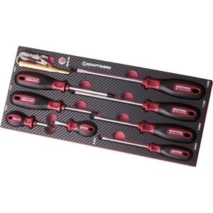 Kraftwerk - 4903-09 - Schroevendraaierset - 9-delig - S2 Staal - Carbon Look