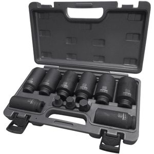 KRAFTWERK 381905 11-delige 12-kantige slagmoersleutel set 1/2 inch