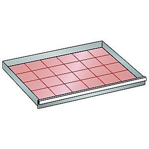 LISTA Lade, voor kast b x d = 1023 x 725 mm, draagvermogen 75 kg, fronthoogte 200 mm, gentiaanblauw