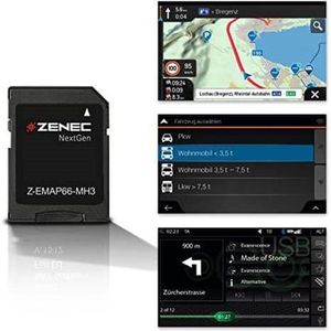 Zenec Z-EMAP66-MH3 | Camper navigatie SD - software - 3 jaar | voor Z-N956, Z-N965, Z- N966, Z-E3756 en Z-E3766