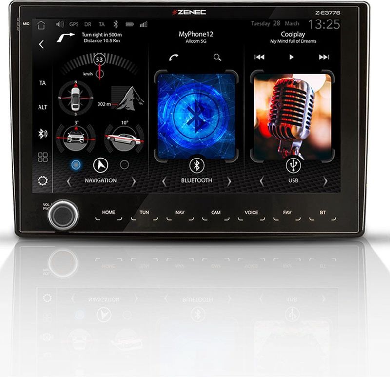 Zenec - Z-E3776 - Autoradio - Pasklare voor Fiat Ducato - Citroën Jumper - Peugeot Boxer - Apple CarPlay - Android Auto - USB - Bluetooth - DAB+