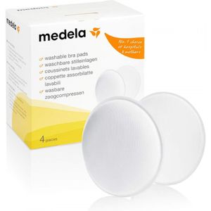 Medela - Wasbare Zoogcompressen - 4 Stuks - Zacht - Absorberend