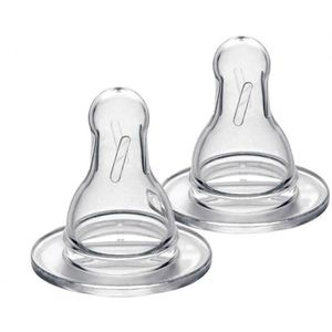 Medela - Slow Flow - Flessenspenen - 2 Stuks - BPA-vrij