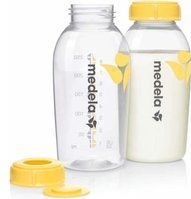 Medela flesjes voor het bewaren van moedermelk | BPA-vrij | Verpakking van 2x 250 ml