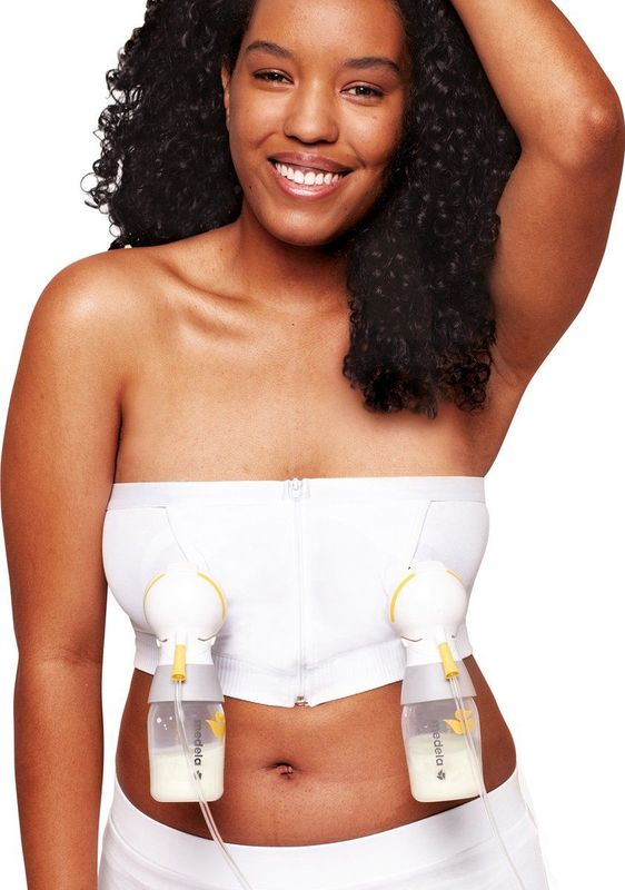 Medela - Hands-free™ Kolf Bh - Bustier - Wit - Stretch - Extra Zacht