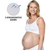 Medela Keep Cool bh – Naadloze voedingsbh – Zwangerschapsbh met 2 ademende zones – Soft Touchmateriaal – Wit – M