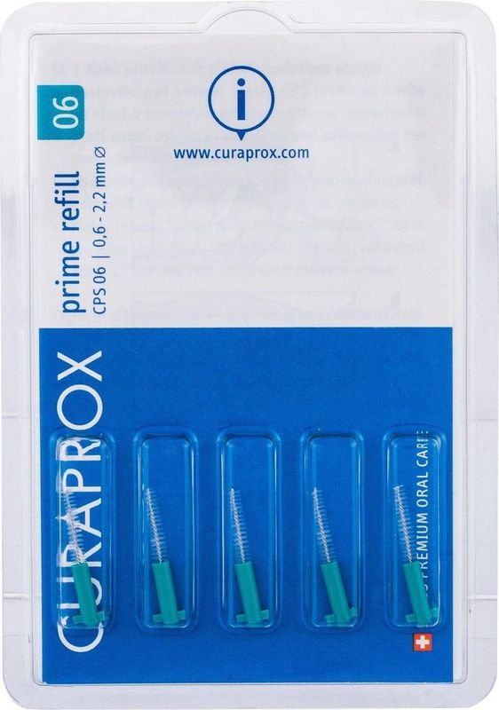 Curaprox Interdentaal Rager Refill Prime Turqoise - 2,2 mm 5 stuks
