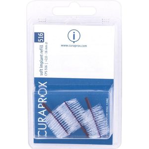 Curaprox Implantaat Interdentale Rager Navulling CPS 516 Soft 16mm 3 stuks