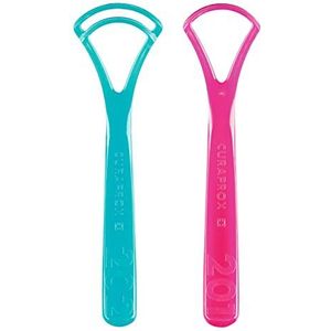 Curaprox - Tongreiniger - Twin Pack - Enkelbladige en Dubbelbladige Schrapers