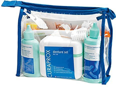 Curaprox - BDC Reinigingsset - Complete Verzorgingsset Voor Kunstgebitten en Retainers - Gemaakt in Zwitserland