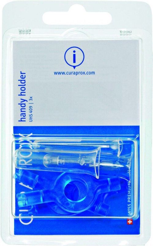 Curaprox UHS 409 Handige Houder Blauw 3 stuks