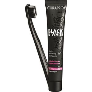 Curaprox Black is White set Tandenborstel + Tandpasta 90ml