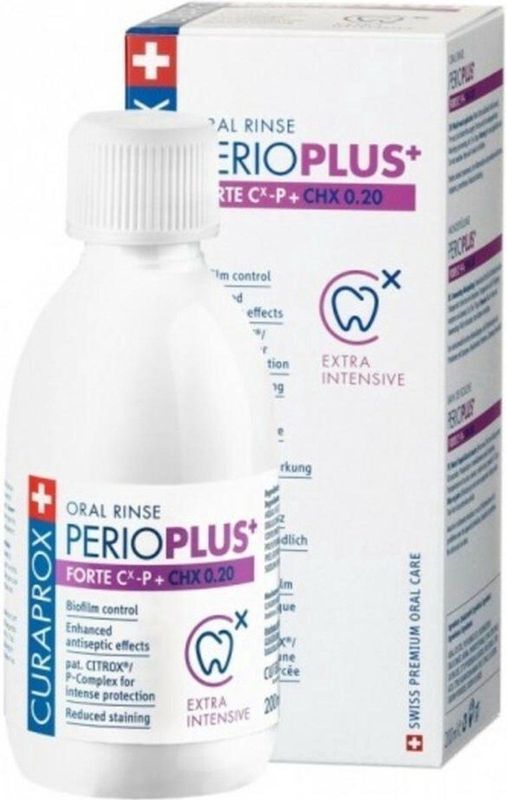 Curaprox Mondspoeling Perio Plus+ Forte CHX 0.20% 200 ml