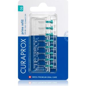 Curaprox Prime Refill Vervangende Interdentalborstels-Tandenragers in Blisterverpakking CPS 06 0,6 - 2,2 mm 8 st