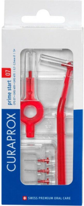 Curaprox Rager Prime Start 07 Rood 2.5mm - 5 stuks