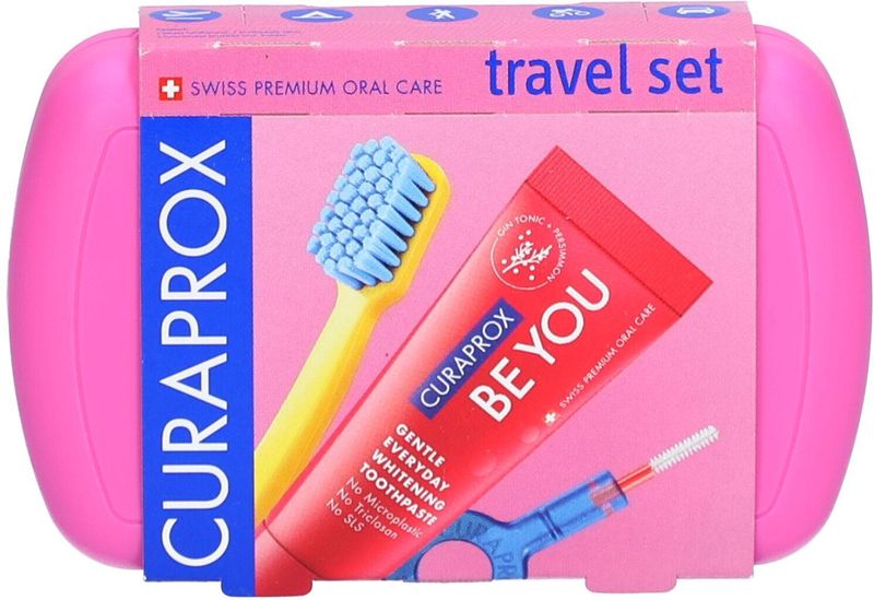 Curaprox Reisset Roze 1 set