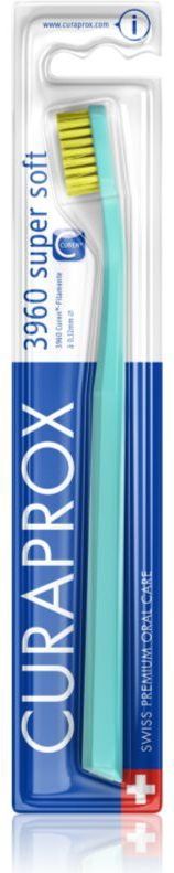 Curaprox - CS 3960 Super Soft - Handtandenborstel - Turquoise-Geel - Curen Borstelharen