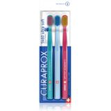Curaprox - Tandenborstelset - Ultra Soft - Turquoise, Lichtblauw, Magenta