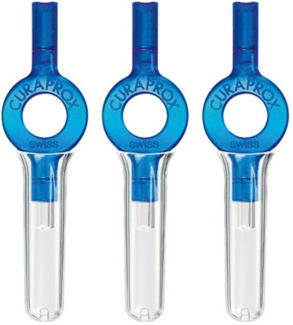 Curaprox Handige Houder Interdentale Rager UHS 409 Blauw 3 stuks