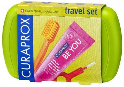Curaprox - Travel Set Ortho - Tandenborstels - Groen - 1 Stk.