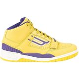 Bally - Hoge Vetersneakers - Geel - Leer