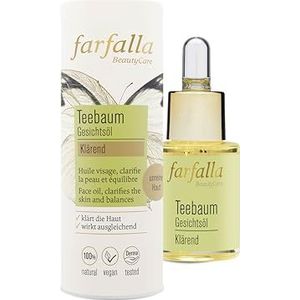 farfalla Tea Tree Gezichtsolie - Clarrend - Natuurlijke Cosmetica 100% gecertificeerd 15ml