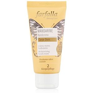 farfalla - Mandarijn vochtinbrengende crème voor de hand - 100% gecertificeerde natuurlijke cosmetica (1 x 50 ml)