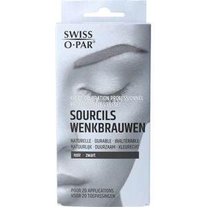 Swiss-o-Par Professionele Verfset Wenkbrauwen Zwart 1 set