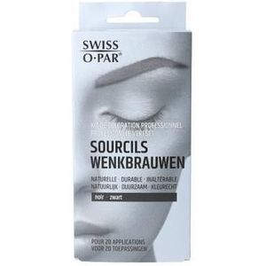 Swiss O-Par - Professionele Verfset Wenkbrauwen Zwart Wenkbrauwverf 30 ml