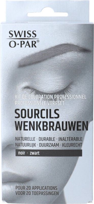 Swiss-o-Par Professionele Verfset Wenkbrauwen Zwart 1 set