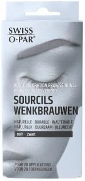 Swiss-o-Par Professionele Verfset Wenkbrauwen Zwart 1 set