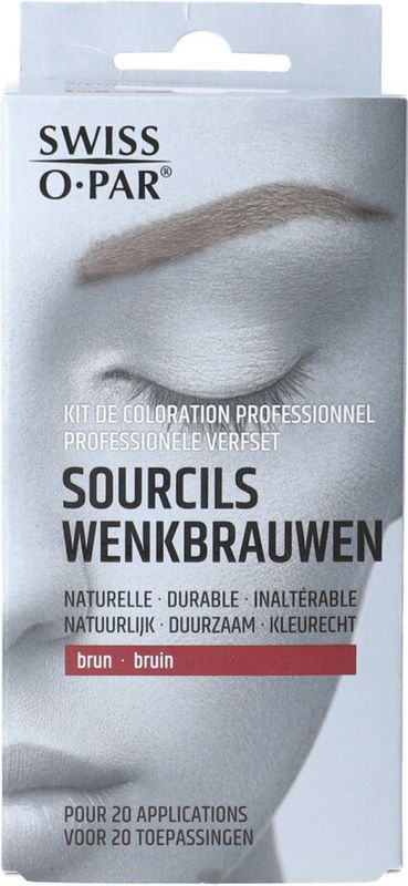 Swiss-o-Par Professionele Verfset Wenkbrauwen Bruin 1 set