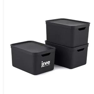 DEUBA® 10x Opbergbox met Deksel 12,5 l Stapbelbox Kunststof Box Voedselveilig BPA-vrij Kliksluiting Transparant Stapelbaar Keuken Slaapkamer