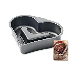 Betty Bossi Hartvorm met 2 planken, 25 cm, hartvorm, met 2 planken, 25 cm