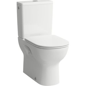 Laufen Lua duobloktoilet 36x65x42cm diepspoel zonder spoelrand vario zonder antikalkbehandeling Keramiek Wit