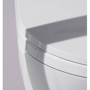 Laufen Cleanet RIVA Douche WC 35.5x60x41.5cm diepspoel incl. closetzitting met deksel en softclose keramiek Glans Wit