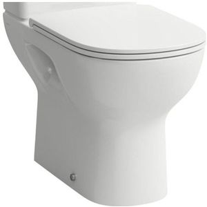 Laufen Lua duobloktoilet 36x65x42cm diepspoel zonder spoelrand PK zonder antikalkbehandeling Keramiek Pergamon h8240860490001
