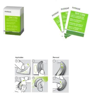 Phonak - Stick and Stay - Biocompatible Stickers - 60 Stuks