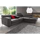 COTTA Ecksofa "Sammy L-Form", inklusive Kopfstützen-Höhenverstellung, wahlweise mit Bettfunktion