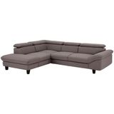 Home affaire Ecksofa »Pilot L-Form«, mit Kopfteilverstellung, optional Bettfunktion und Bettkasten