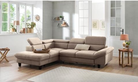 Home affaire Ecksofa "Pilot L-Form", mit Kopfteilverstellung, wahlweise mit Bettfunktion & Bettkasten