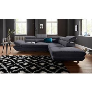 COTTA Ecksofa "Enterprise L-Form", inklusive Kopf- und Armteilverstellung, wahlweise mit Bettfunktion