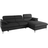 COTTA Ecksofa "Caluso L-Form", inklusive Kopfteilverstellung, wahlweise mit Bettfunktion