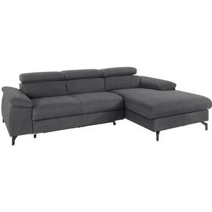 COTTA Polstergarnitur »Komaris«, (Set), Set: bestehend aus Ecksofa und Hocker, frei im Raum stellbar