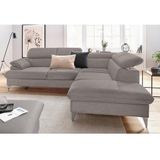 COTTA Ecksofa "Caluso L-Form", inklusive Kopfteilverstellung, wahlweise mit Bettfunktion